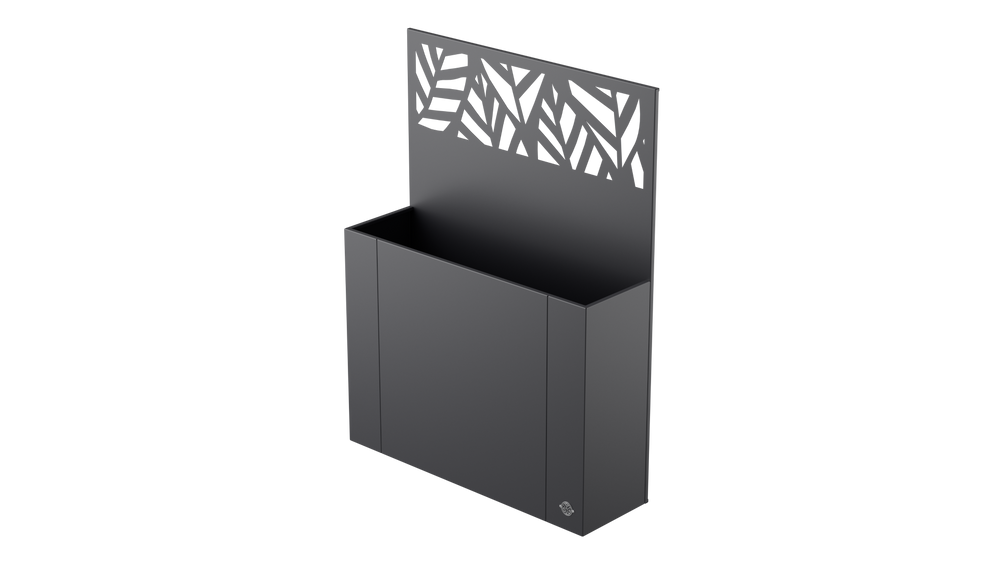 Aiuola rialzata Manarola con schermo privacy in metallo Aiuola rialzata Manarola con schermo privacy in metallo