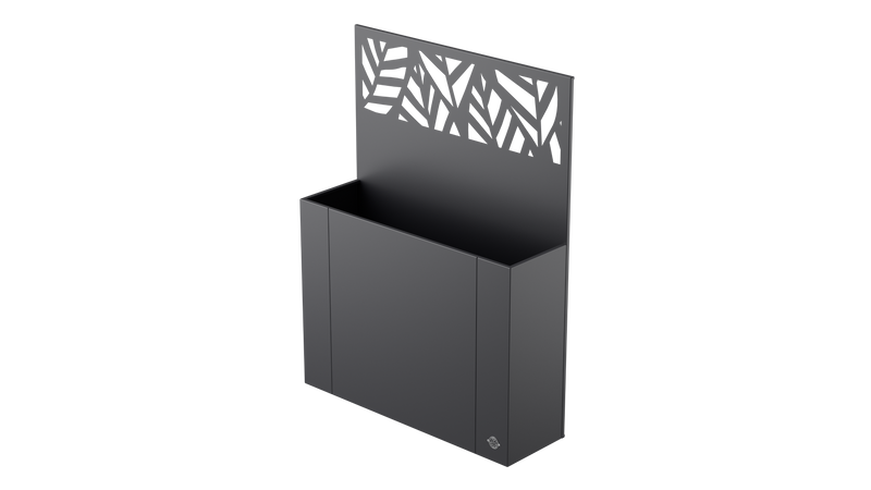 Aiuola rialzata Manarola con schermo privacy in metallo