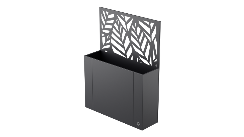 Aiuola rialzata Manarola con schermo privacy in metallo Aiuola rialzata Manarola con schermo privacy in metallo