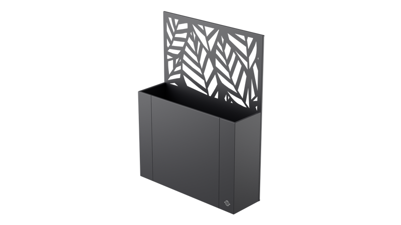 Aiuola rialzata Manarola con schermo privacy in metallo