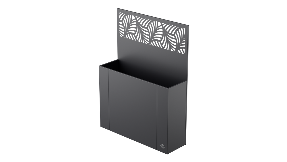 Aiuola rialzata Manarola con schermo privacy in metallo Aiuola rialzata Manarola con schermo privacy in metallo