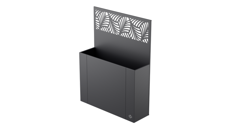 Aiuola rialzata Manarola con schermo privacy in metallo