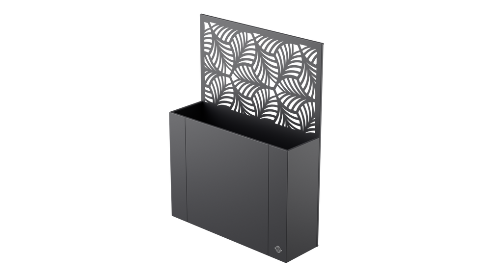 Aiuola rialzata Manarola con schermo privacy in metallo Aiuola rialzata Manarola con schermo privacy in metallo