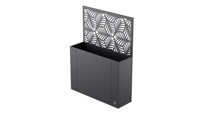 Aiuola rialzata Manarola con schermo privacy in metallo