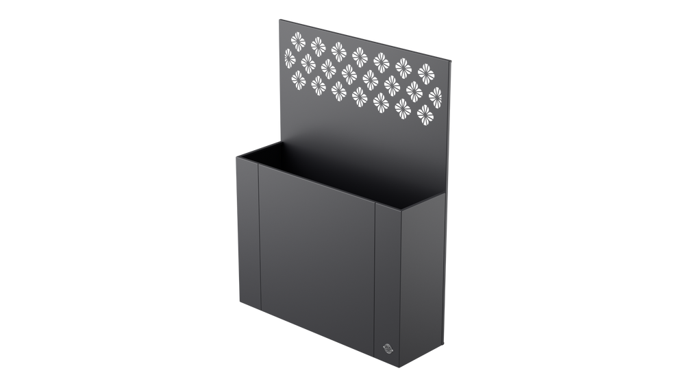 Aiuola rialzata Manarola con schermo privacy in metallo Aiuola rialzata Manarola con schermo privacy in metallo