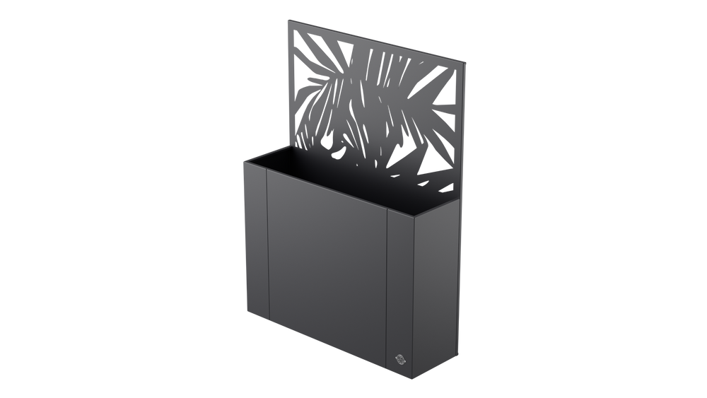 Aiuola rialzata Manarola con schermo privacy in metallo Aiuola rialzata Manarola con schermo privacy in metallo