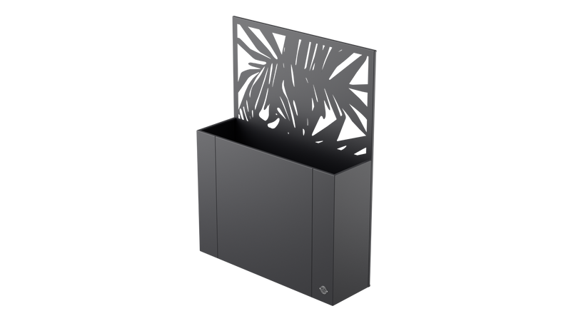 Aiuola rialzata Manarola con schermo privacy in metallo