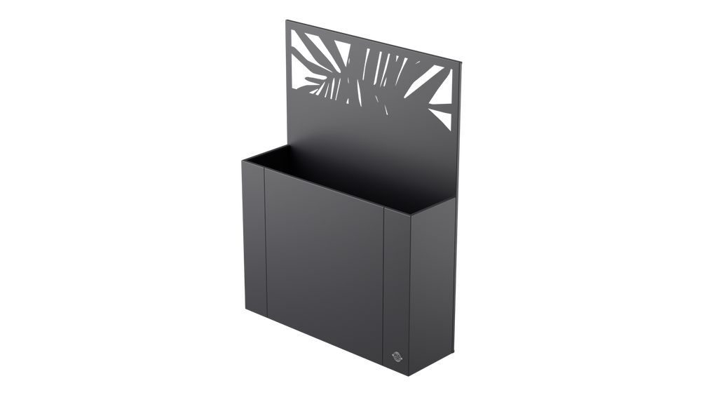 Aiuola rialzata Manarola con schermo privacy in metallo Aiuola rialzata Manarola con schermo privacy in metallo