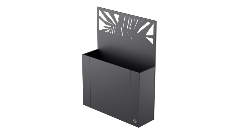 Aiuola rialzata Manarola con schermo privacy in metallo