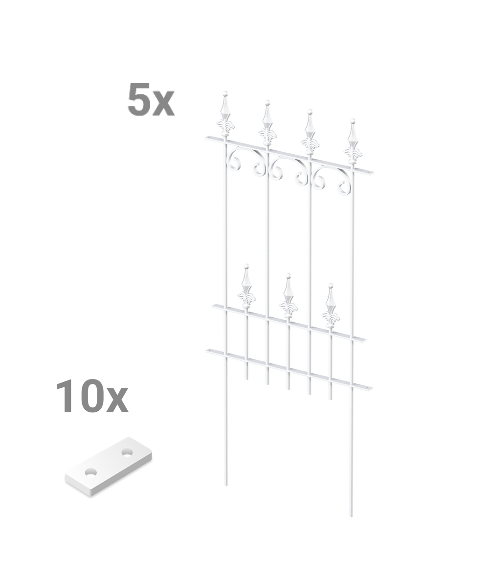 Set recinzione decorativa per giardino Lucca Set recinzione decorativa per giardino Lucca