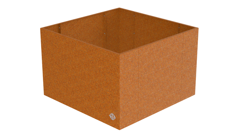 Hochbeet Monterosso 90x90x68cm als 3D-Modell | Cortenstahl