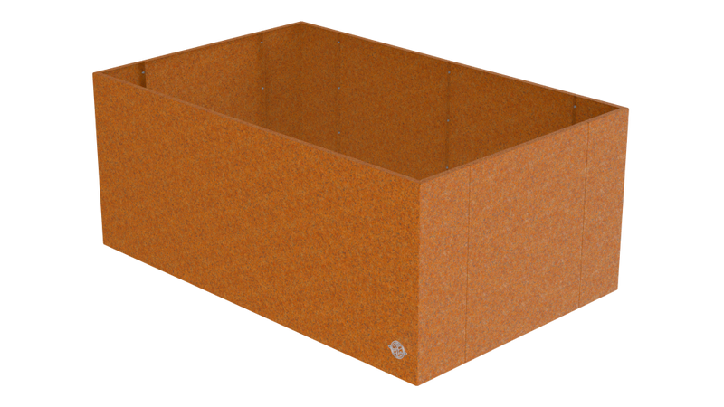 Hochbeet Monterosso 90x135x68cm als 3D-Modell | Cortenstahl
