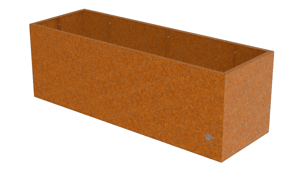 Pflanzkübel Vernazza 40x120x40 cm aus Cortenstahl als 3D-Modell Pflanzkübel Vernazza 40x120x40 cm aus Cortenstahl als 3D-Modell