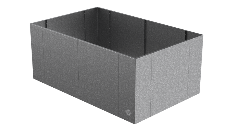 Hochbeet Monterosso 90x135x68 cm in feuerverzinkt als 3D-Modell