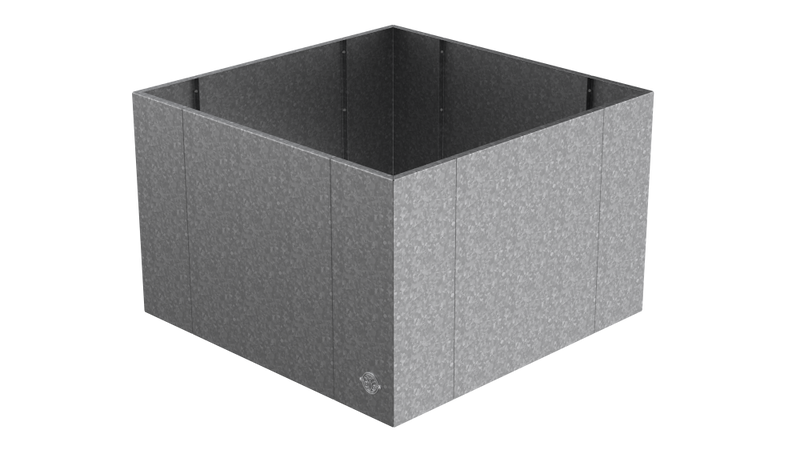 Hochbeet Monterosso 90x90x68 cm in feuerverzinkt als 3D-Modell