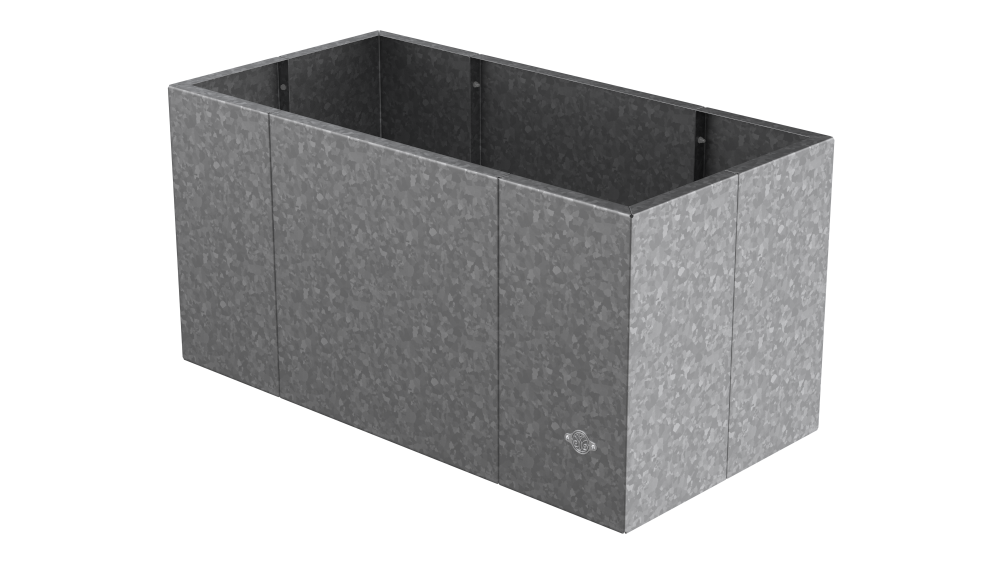 Pflanzkübel Vernazza 40x80x40 cm in feuerverzinkt als 3D-Modell Pflanzkübel Vernazza 40x80x40 cm in feuerverzinkt als 3D-Modell