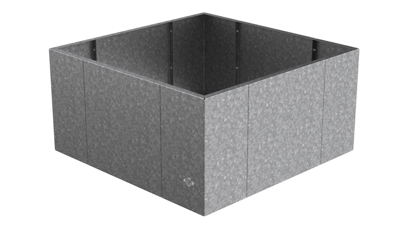 Pflanzkübel Vernazza 80x80x40 cm in feuerverzinkt als 3D-Modell