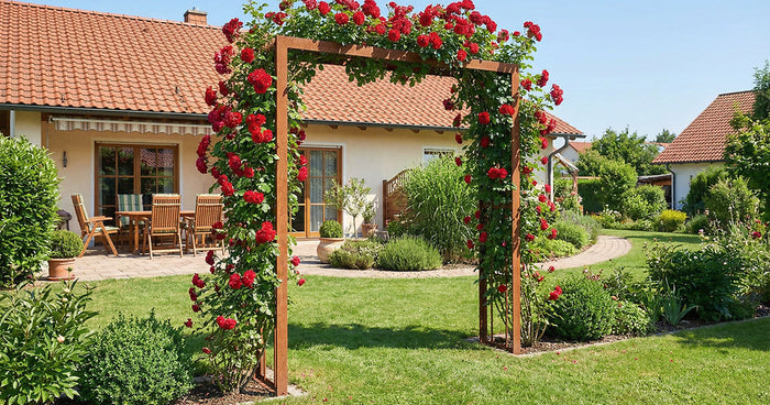 Arco per rampicanti in giardino – quale larghezza scegliere?