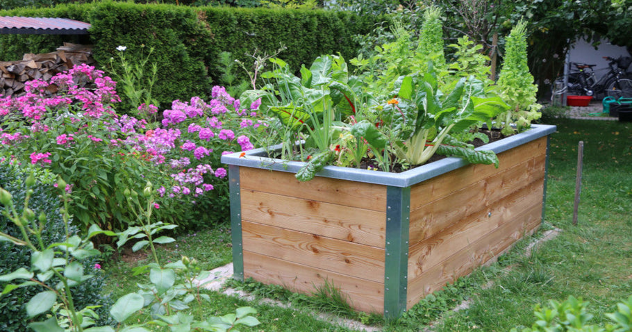 Letto Da Giardino Rialzato In Acciaio Zincato EcoEarth, Forma Ovale, Base Aperta, Gambe Alte, Per Verdure, Erbe E Fiori - Montaggio Facile E Portatile