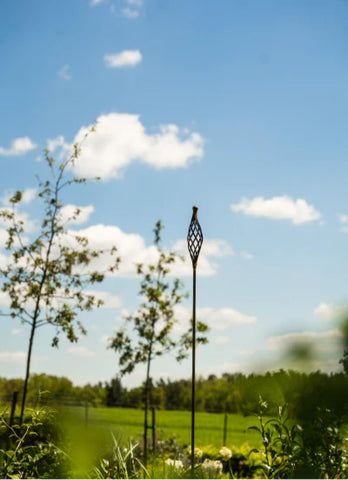 Set 3 Decorazioni Da Giardino Riccio In Metallo Effetto Ruggine - Per Aiuole, Vasi E Terrazzi | Resistente Alle Intemperie - Foto 3